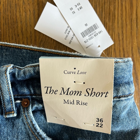 Curve Love Abercrombie blue Jean shorts - Picture 2 of 3